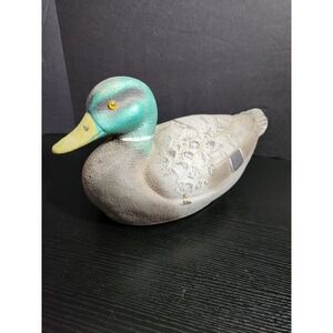 Vintage General Fibre Ariduk Mallard Duck Decoy Figurine General Store St Louis